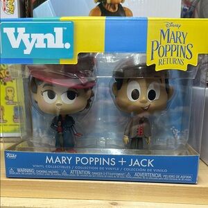 Funko Blue and Red Action Figures Mary Poppins and Jack